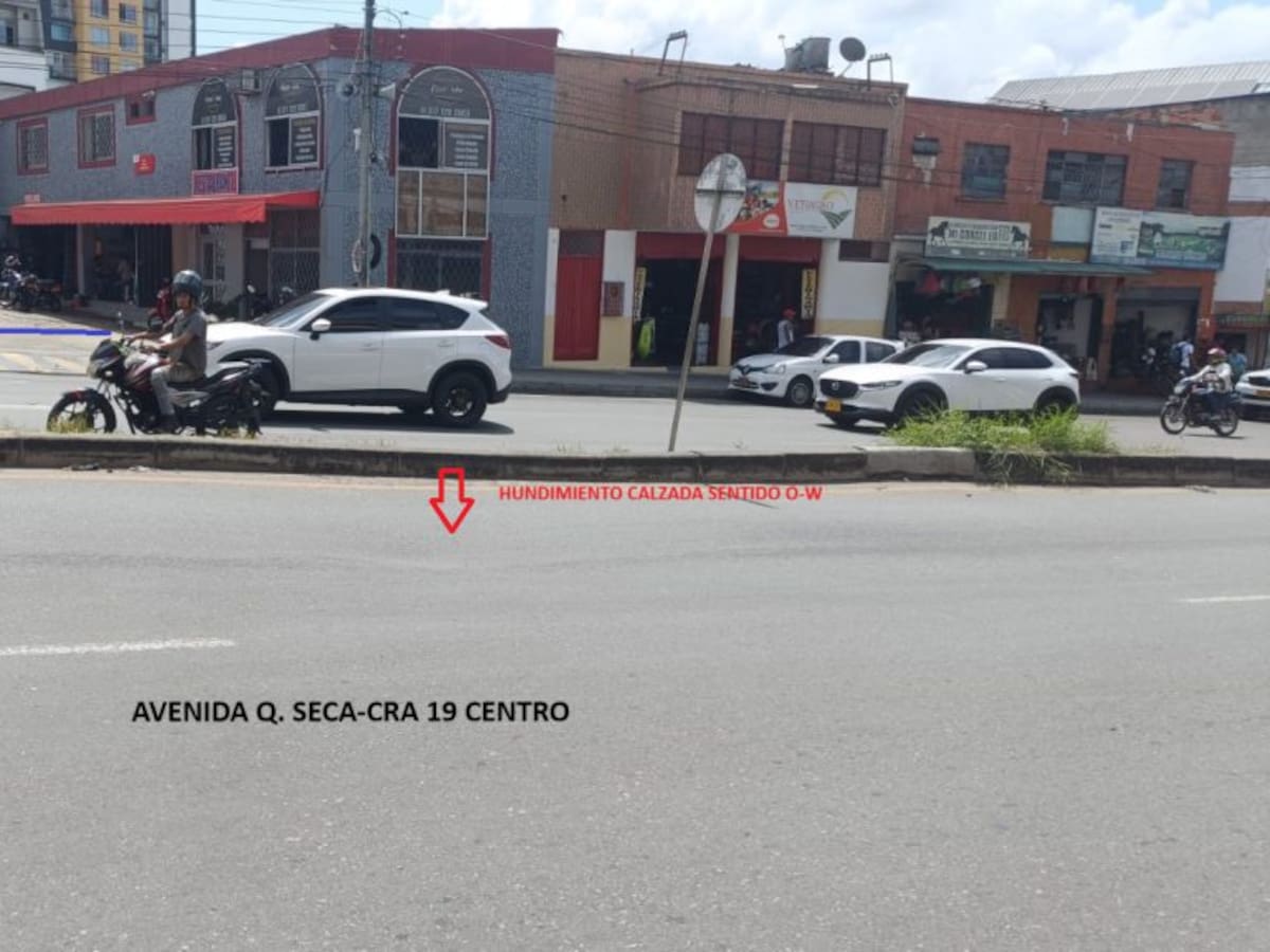 Acueducto de Bucaramanga dice qué pasó con hundimiento en la avenida Quebradaseca