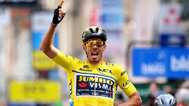 Christophe Laporte del Jumbo Visma, gana la tercera etapa del Criterium del Dauphine 2023 (Photo by Dario Belingheri/Getty Images)