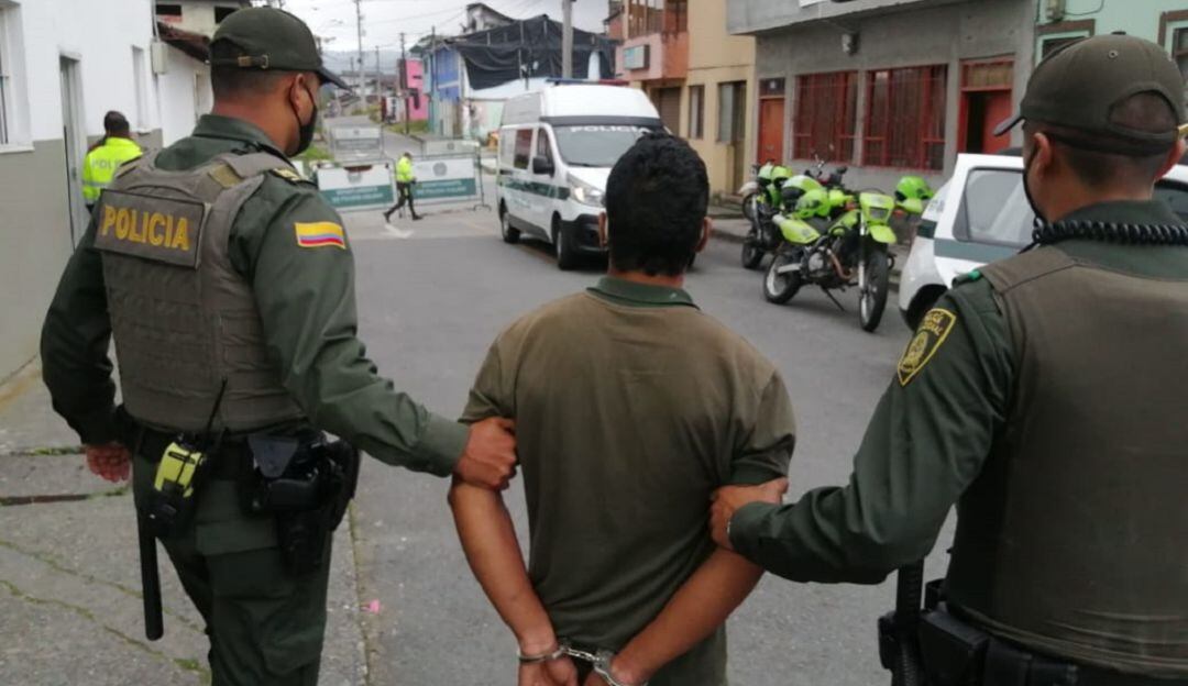 Captura en el barrio Solferino de Manizales