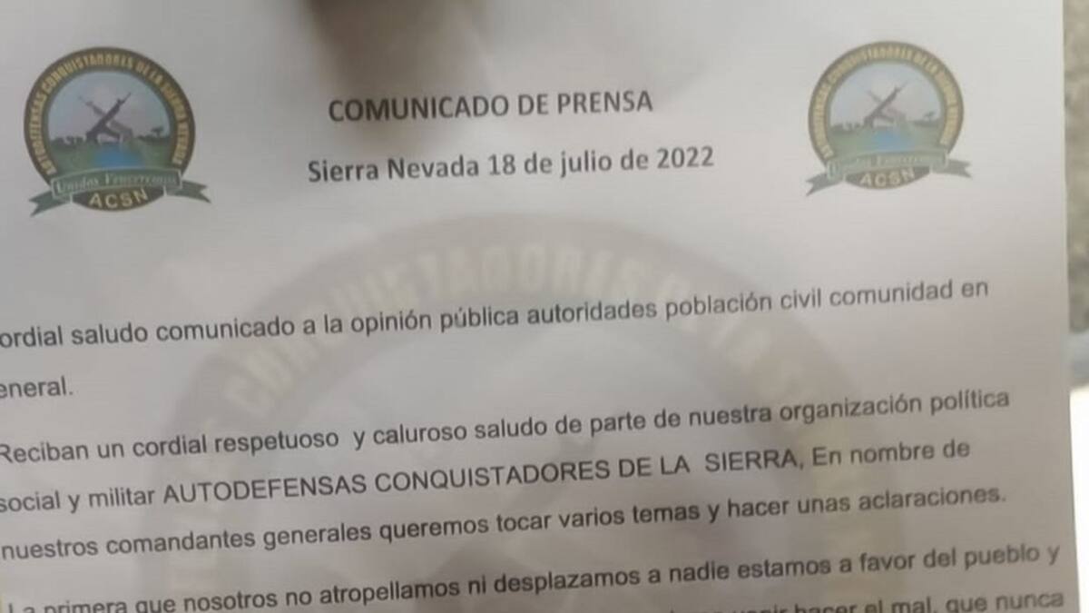 Los Pachenca lanzan ultimátum en Santa Marta contra los "hacedores del mal"