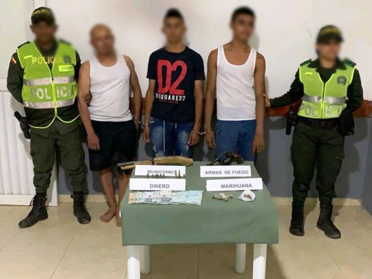 En un tiroteo capturan a presuntos delincuentes en el Carmen de Bolívar