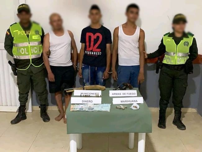 En un tiroteo capturan a presuntos delincuentes en el Carmen de Bolívar