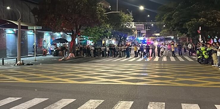 Balacera en Medellín- foto cortesía