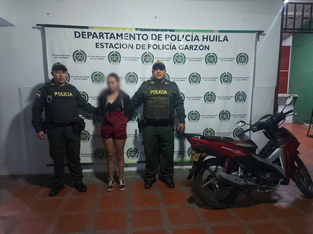 Capturada en el municipio de Garzón por el delito de receptación