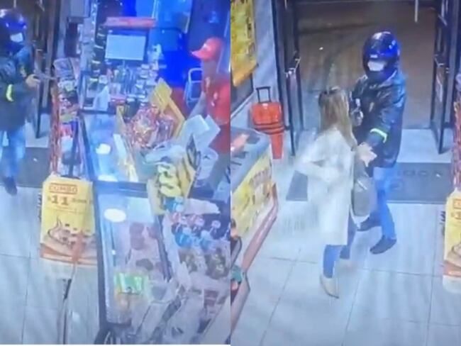 Robo a empleados y clientes en una tienda de cadena en el norte de Bogotá