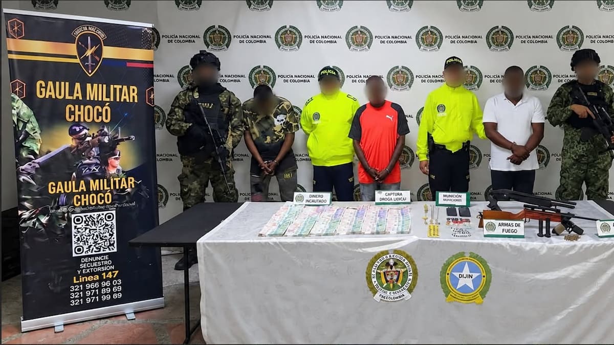 Capturados tres integrantes del Clan del Golfo, entre ellos un cabecilla financiero