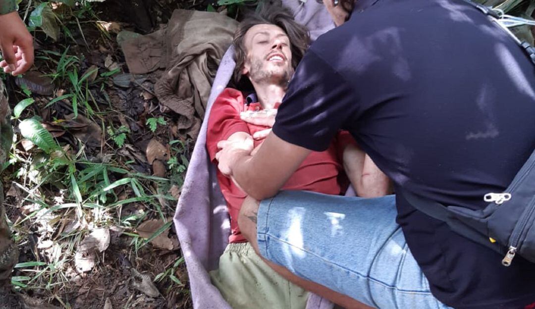 El extranjero estaba en condiciones de deshidratación.