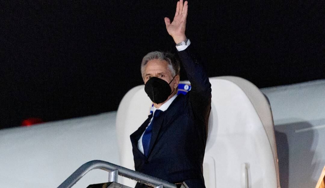 El Secretario de Estados de EE.UU. llegó a Ucrania en una visita no programada. Foto: Getty