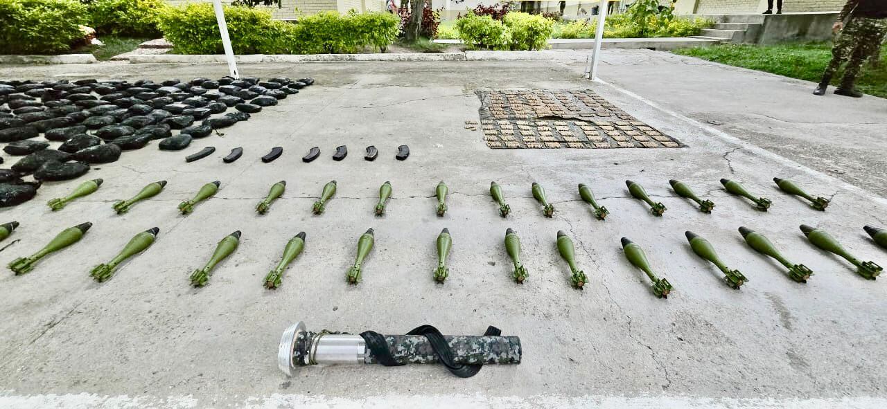 Incautan material de guerra en el Catatumbo. / Foto: Ejército Nacional.