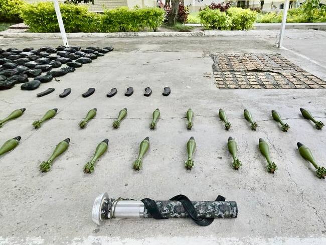 Incautan material de guerra en el Catatumbo. / Foto: Ejército Nacional.