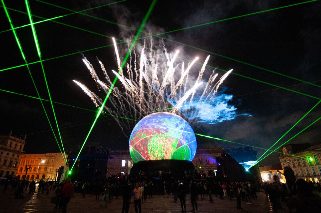 Show de Navidad 2023 en la Plaza de Bolívar. I Foto: Sebastian Barros/Long Visual Press/Universal Images Group via Getty Images.