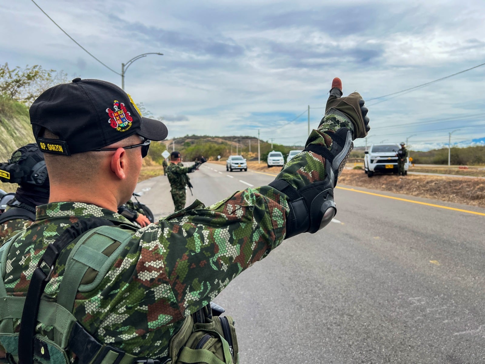 Más de 1.000 soldados en 83 puestos de control y puntos de presencia vial. Foto Novena Brigada