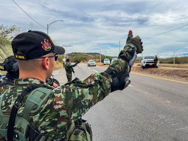 Más de 1.000 soldados en 83 puestos de control y puntos de presencia vial. Foto Novena Brigada