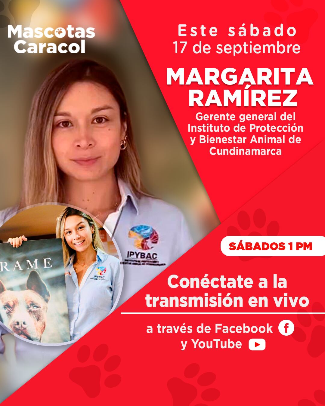Margarita Ramirez en Mascotas Caracol