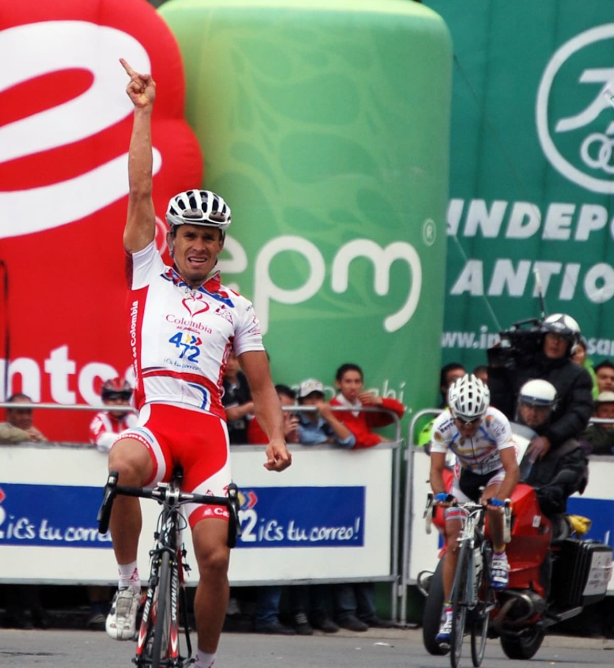 Luis Felipe Laverde, ganador de etapa en 2006 y 2007  