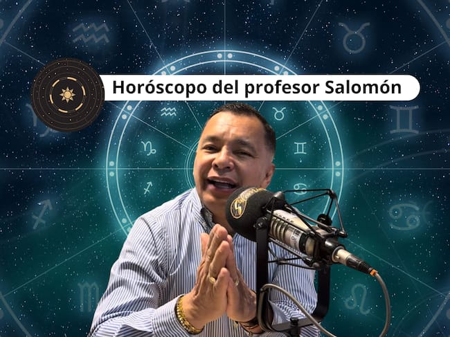 Él es el profesor Salomón, experto en la lectura del Horóscopo y el Tarot (Crédito: Profesor Salomón - Youtube) // De fondo: Imagen ilustrativa del horóscopo (crédito: Getty Images).