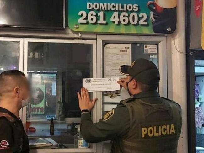 Policía cierra establecimientos en Ibagué por incumplir medida sanitaria