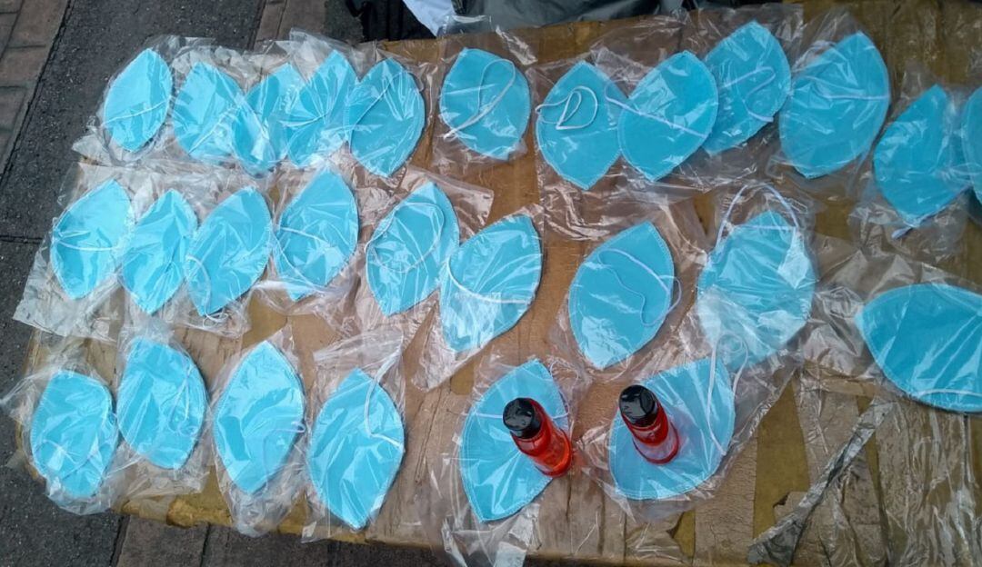 Tapabocas y elementos de protección