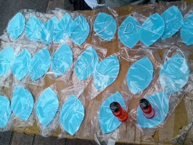 Tapabocas y elementos de protección. Imagen de referencia.