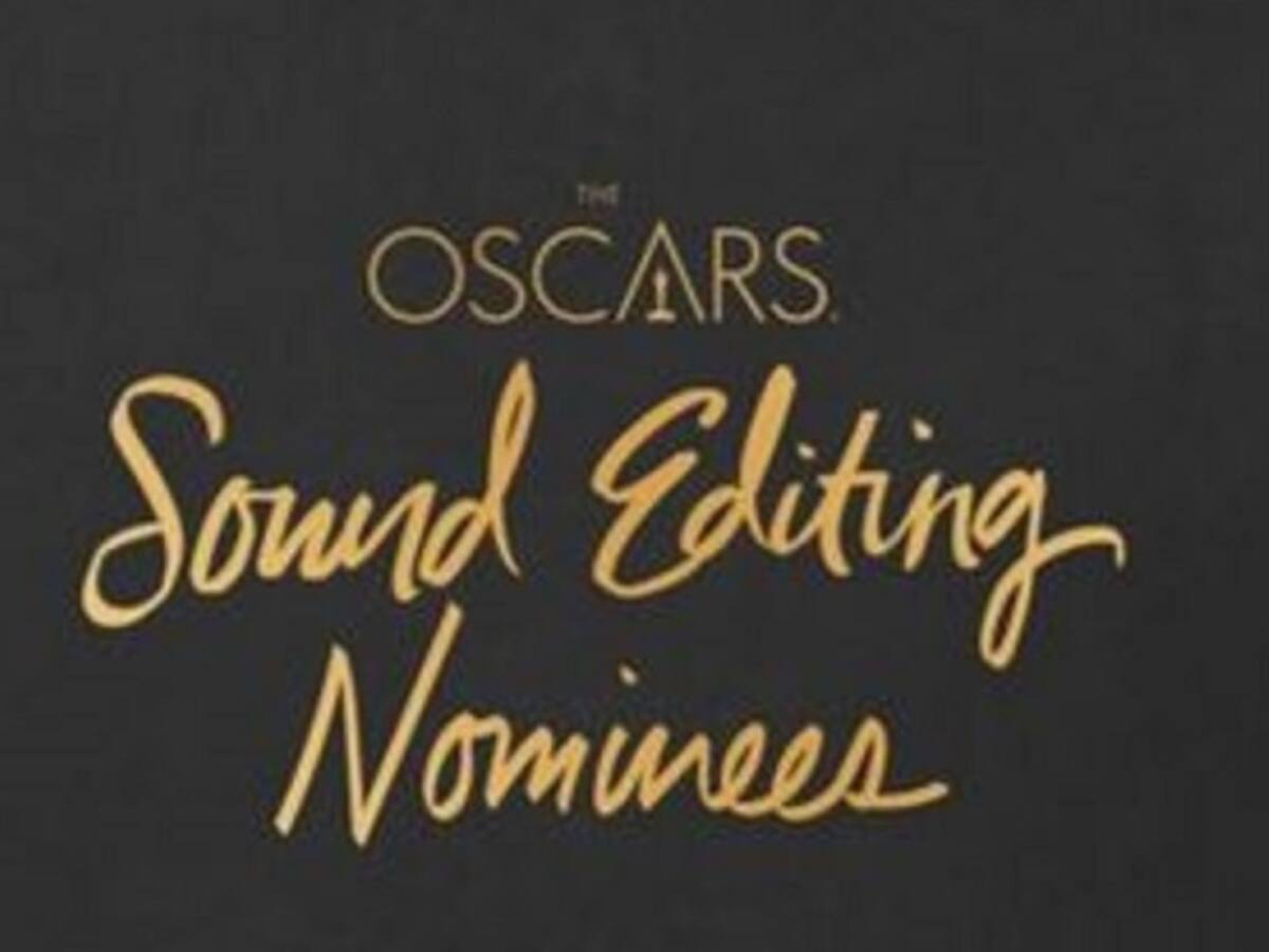 Los nominados a los Premios Óscar como Mejor Edición de Sonido