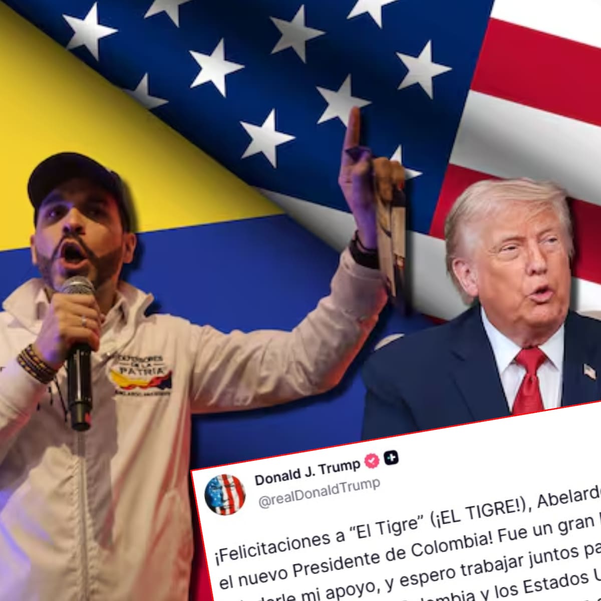 Trump asegura que la relación con Colombia será “mucho mejor” tras triunfo de De la Espriella