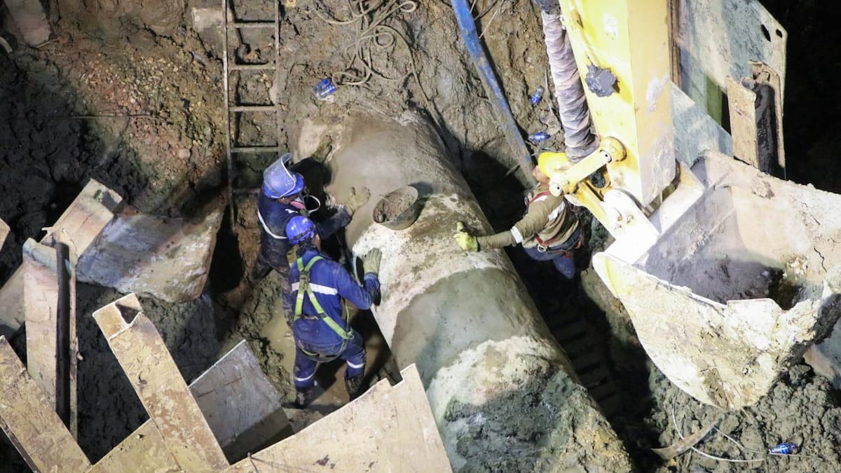 Rotaran suspensión del servicio de agua potable en otros barrios de Cartagena ante daño de tubería