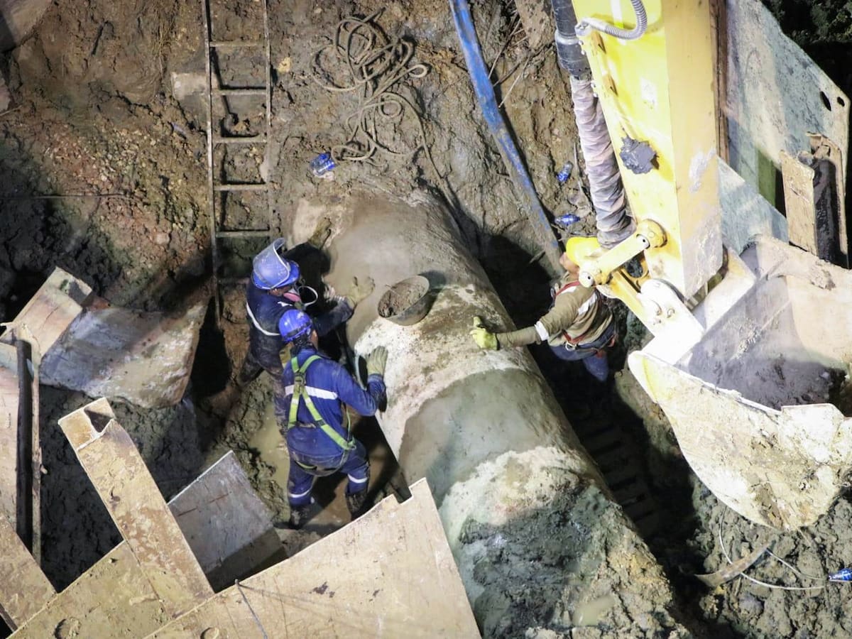 Rotaran suspensión del servicio de agua potable en otros barrios de Cartagena ante daño de tubería