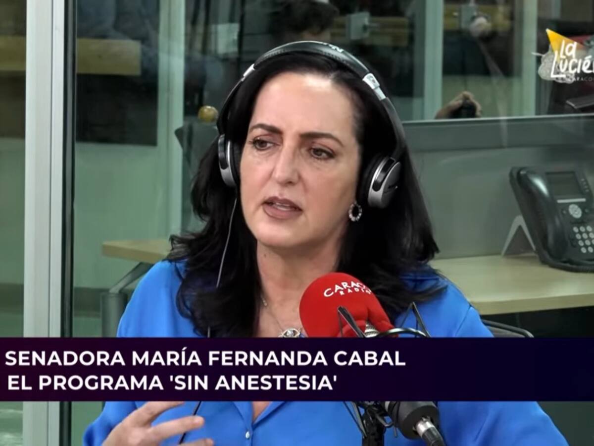 “No nos parecemos al petrismo en absolutamente nada”: María Fernanda Cabal