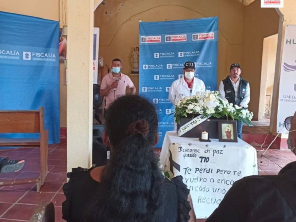 Familiares de cinco víctimas de desaparición forzada recibieron sus cuerpos