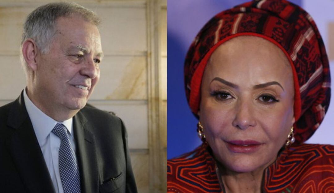 Embajador de Colombia ante la OEA, Alejandro Ordoñez (Izquierda) y la exsenadora Piedad Córdoba (Derecha).