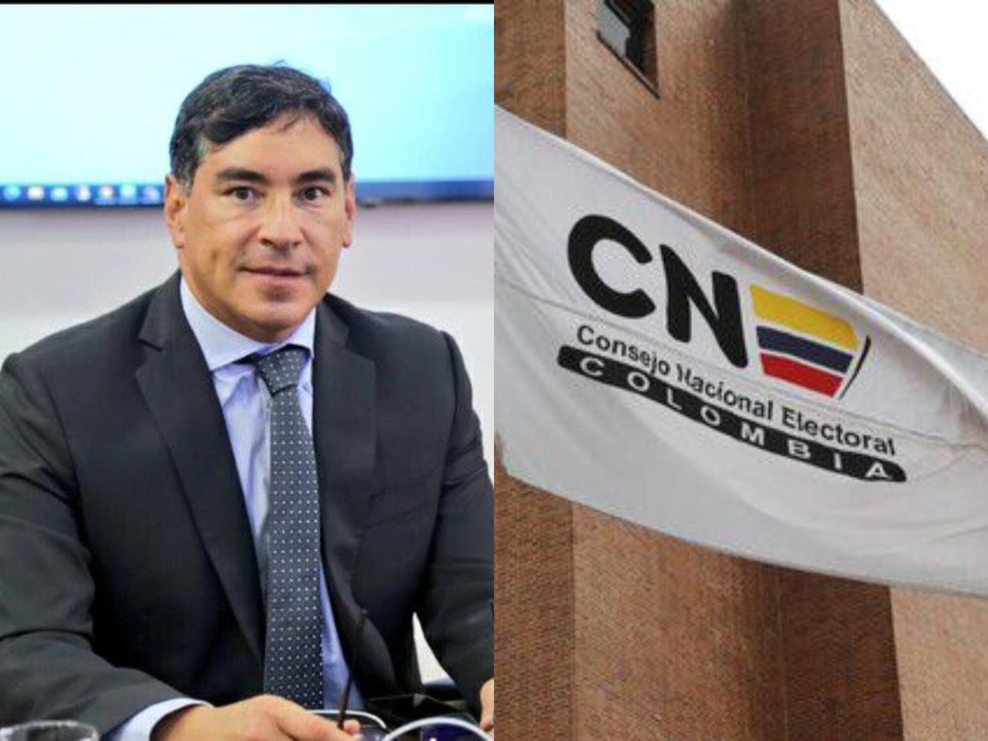 Álvaro Hernán Prada y CNE. Fotos: Colprensa.