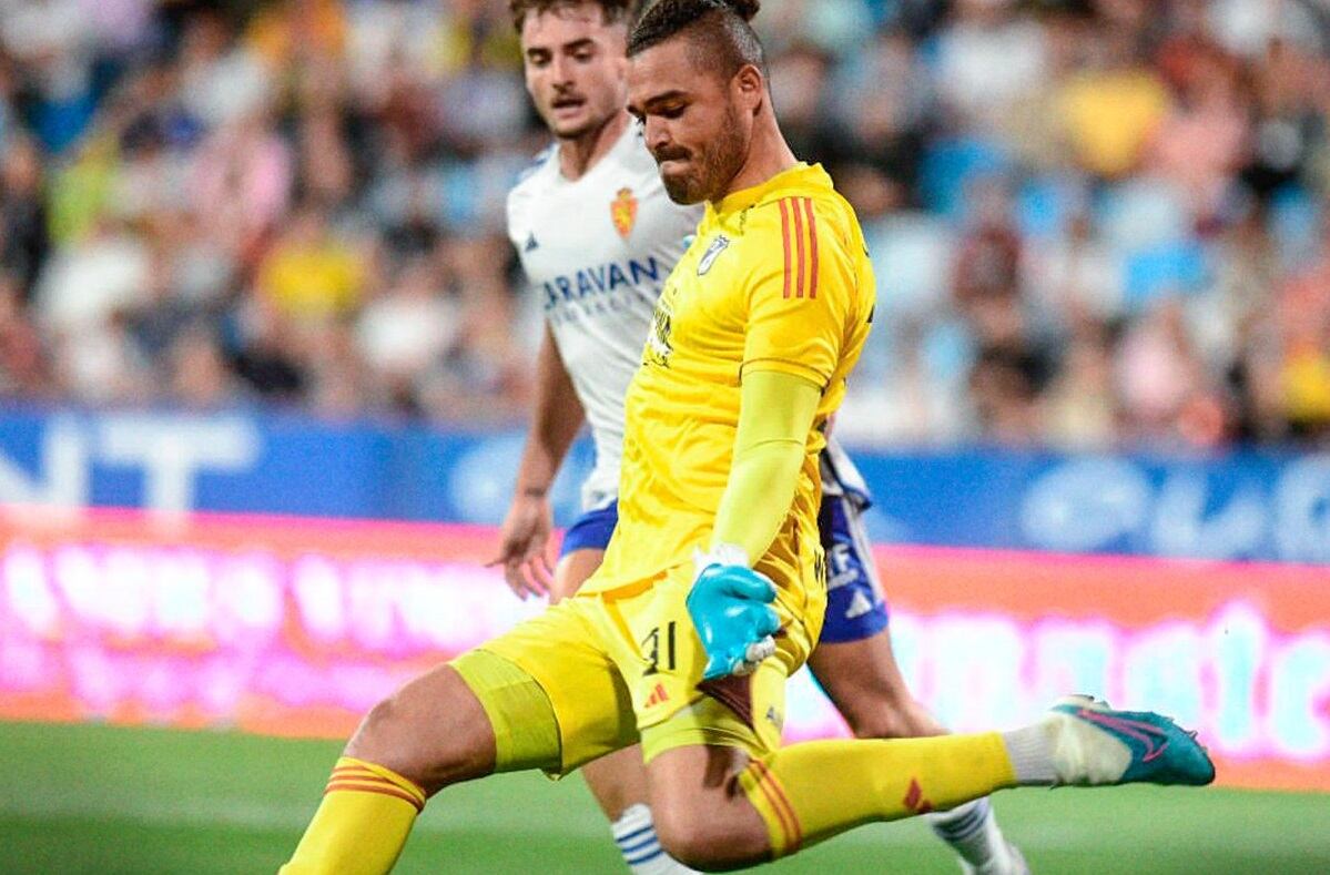 Álvaro Montero en el partido amistoso ante Real Zaragoza / Foto: @MillosFCoficial