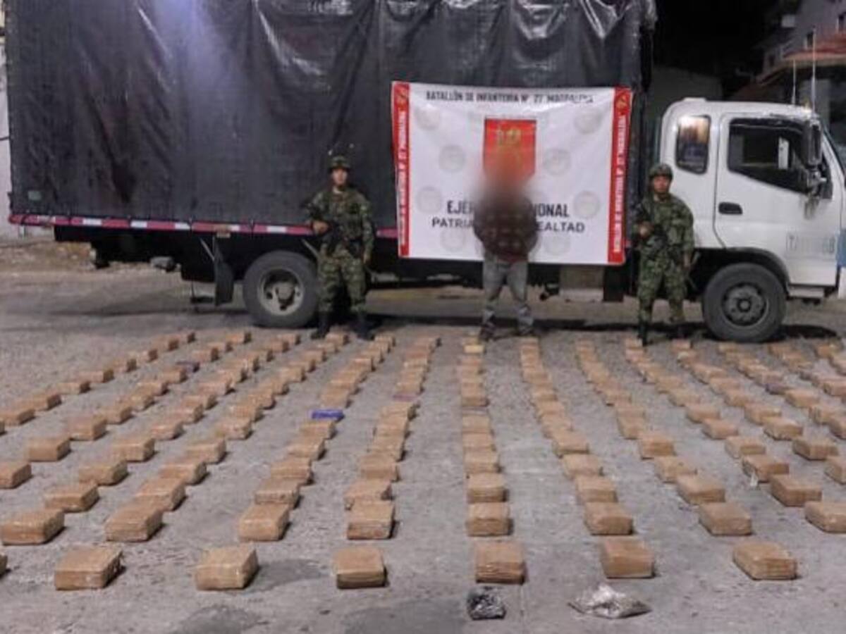 Más de 600 millones de pesos avaluados 400 kilos de marihuana incautados en el Huila