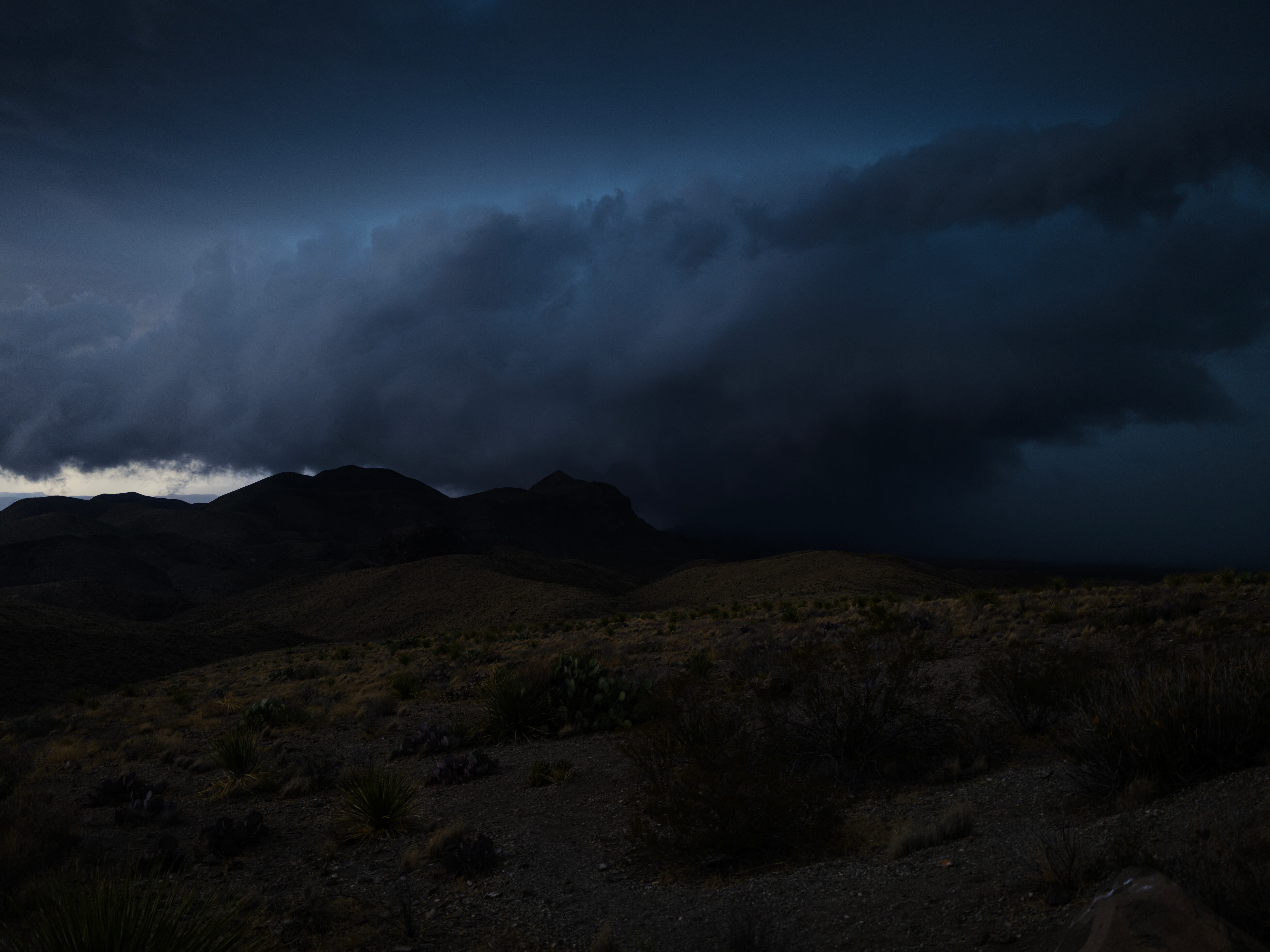 Imagen de referencia de cómo se veía el paisaje en el Parque Nacional Big Bend, de Texas, el 12 de abril de 2026 (Cortesía: Andrew Lichtenstein/ Corbis via Getty Images)