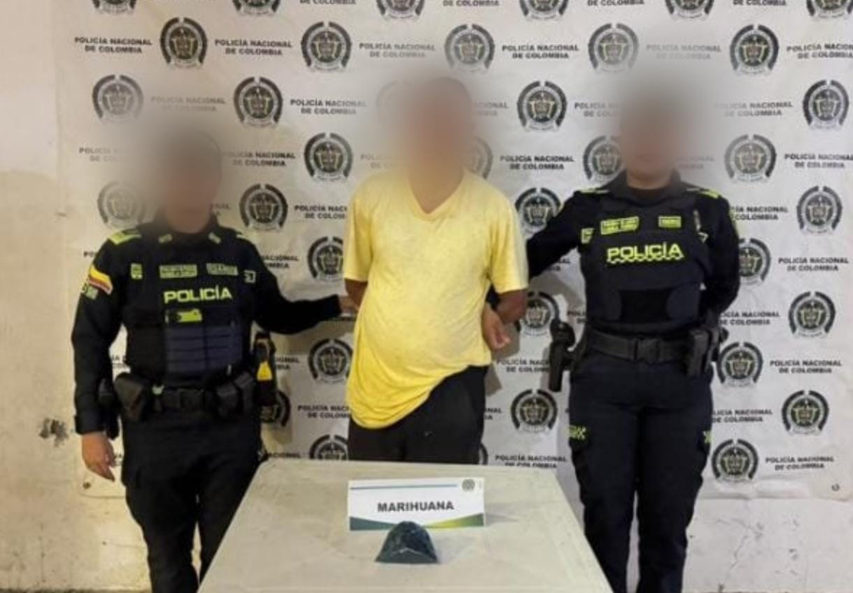 Capturado un hombre con 67 dosis de marihuana en la vía Mompox – San Fernando en Bolívar
