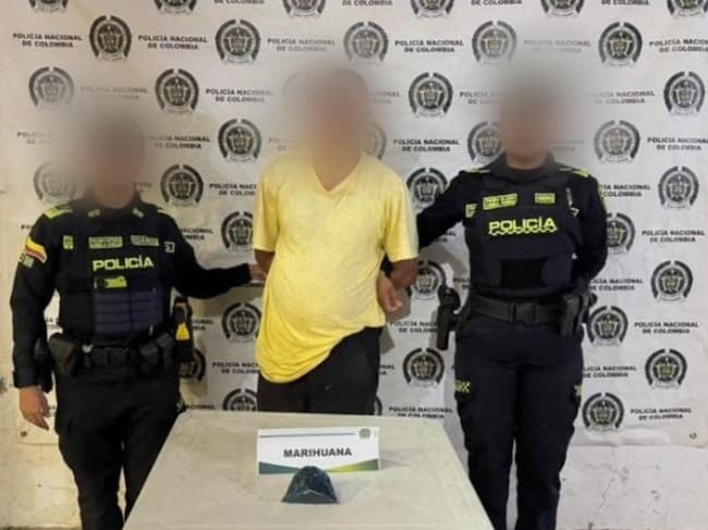 Capturado un hombre con 67 dosis de marihuana en la vía Mompox – San Fernando en Bolívar
