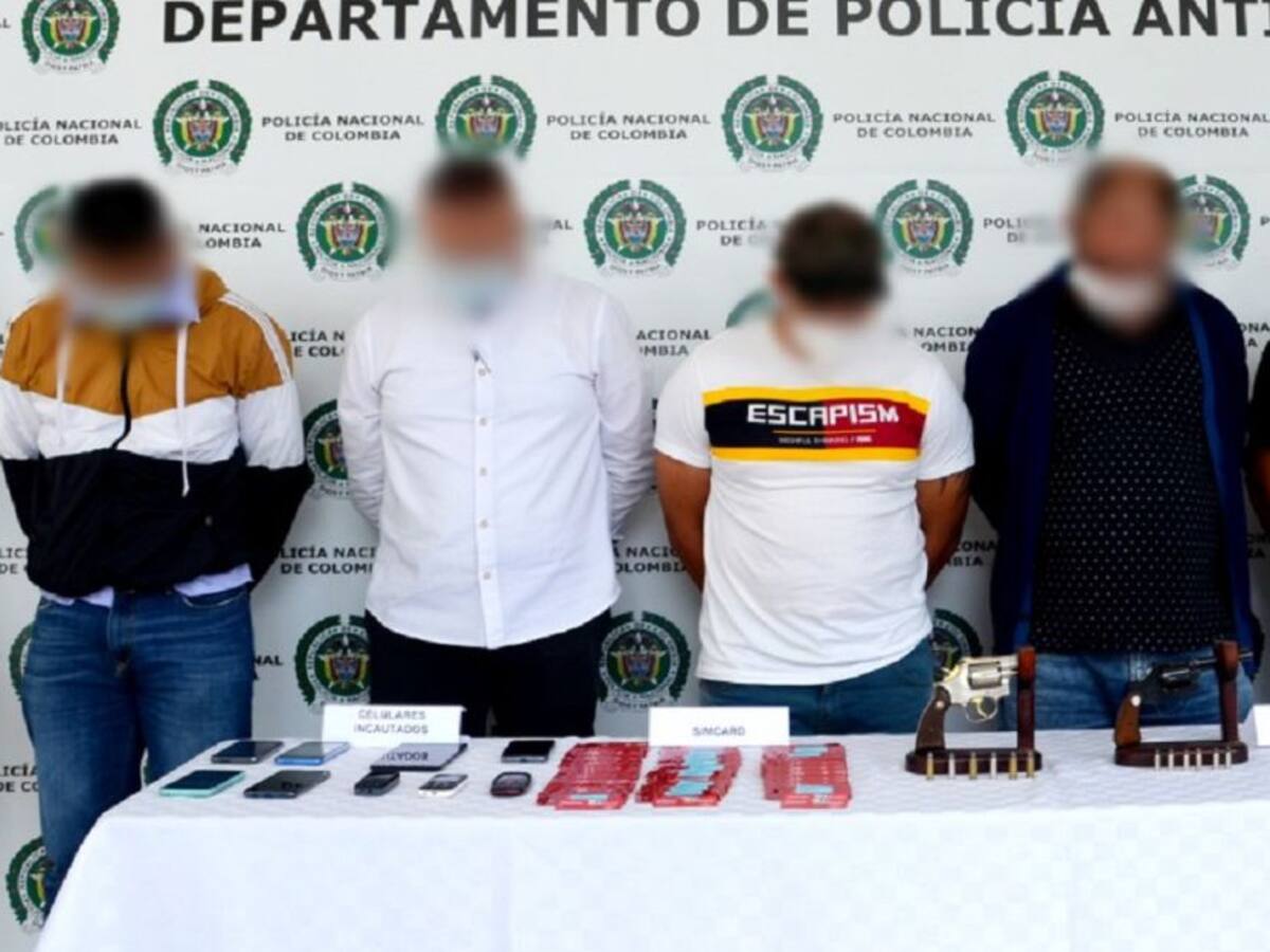 Cae banda dedicada al robo de bancos, joyerías y fincas en Antioquia