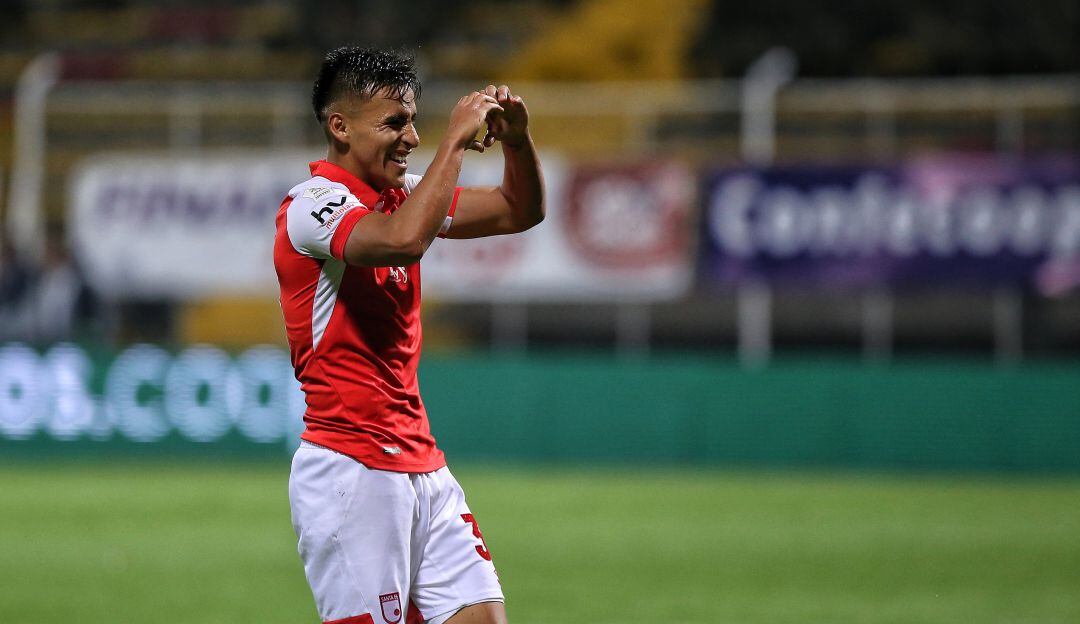 Jhon Velásquez marcó 15 goles con la camiseta de Santa Fe.