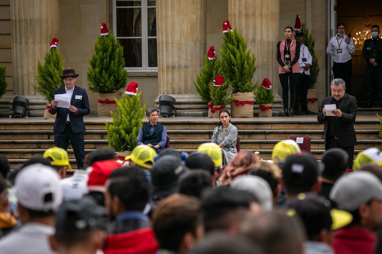 Alcaldesa de Bogotá, Claudia López y jefe de Gabinete del presidencia, Laura Sarabia. Foto: Alcaldía Distrital.