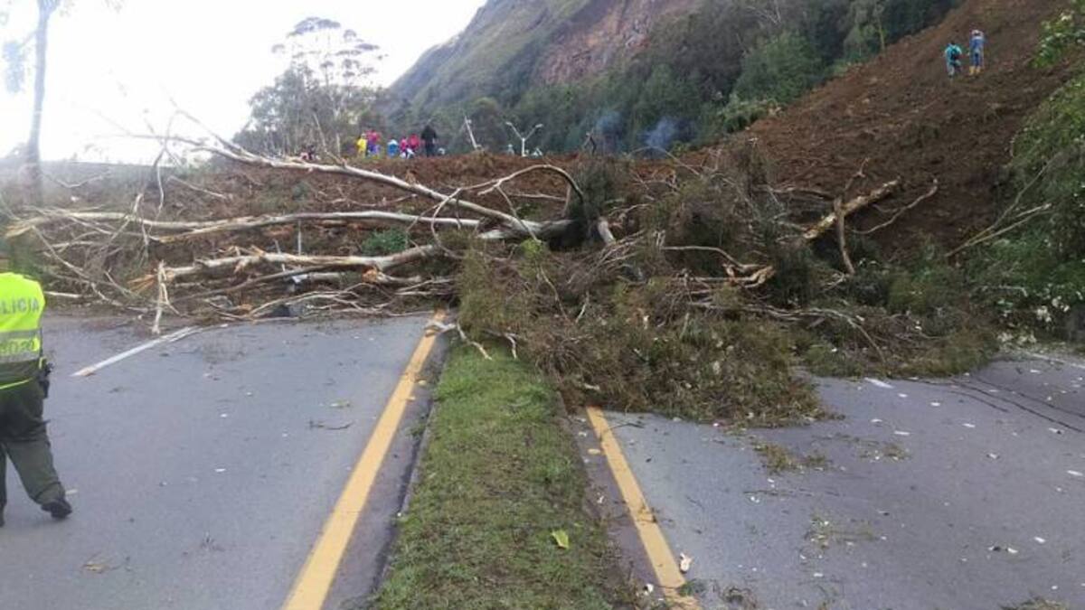 Fuertes lluvias destruyeron una mina de carbón abandonada en Paz del Río, Boyacá
