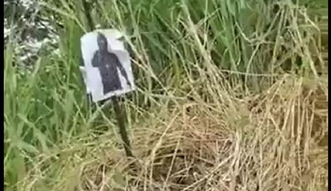 Polígono ilegal en una de las vías hacia el corregimiento de Navarro, zona rural de Cali.