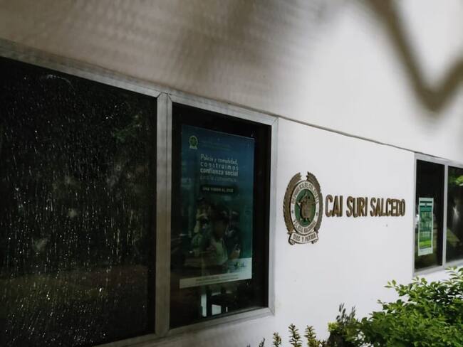 CAI Suri Salcedo vandilizado durante las protestas.