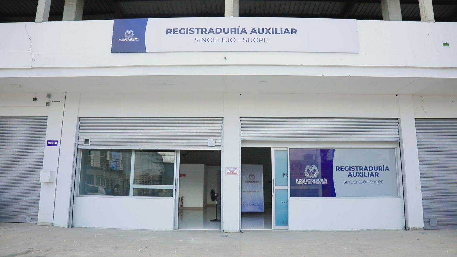 La Registrauría Auxiliar de Sincelejo funciona en la avenida Argelia.