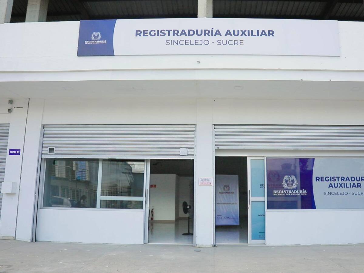 Registraduría auxiliar ya funciona en Sincelejo