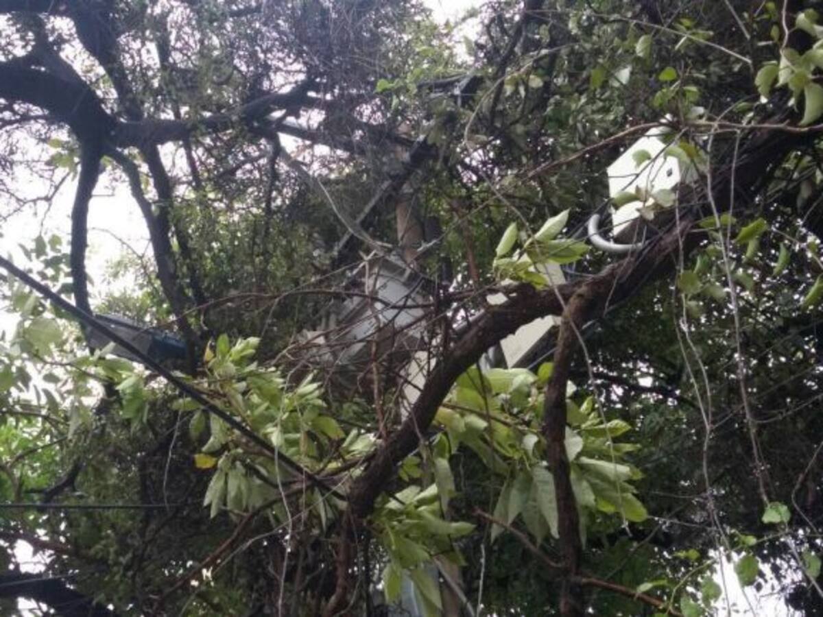 Fuertes lluvias causas daños en el servicio de energía en Barranquilla