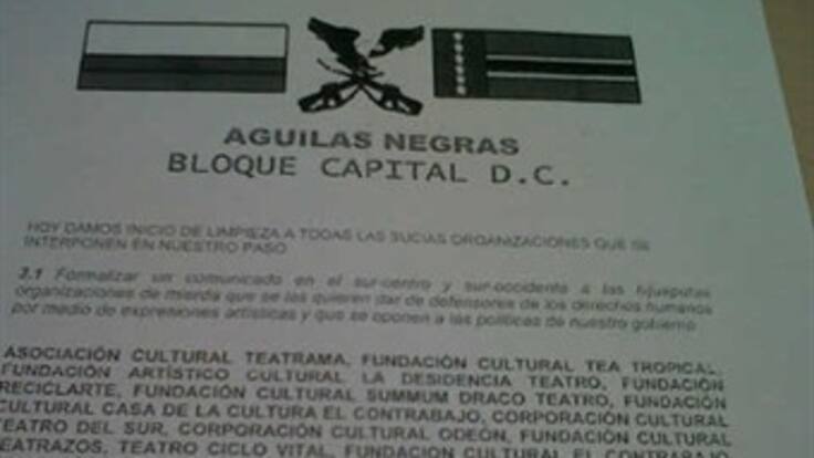 Pánico por panfletos amenazantes de Águilas Negras en el sur de Bogotá