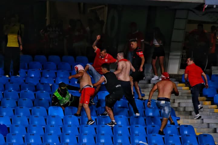Estadio Pascual Guerrero, agresión a policías