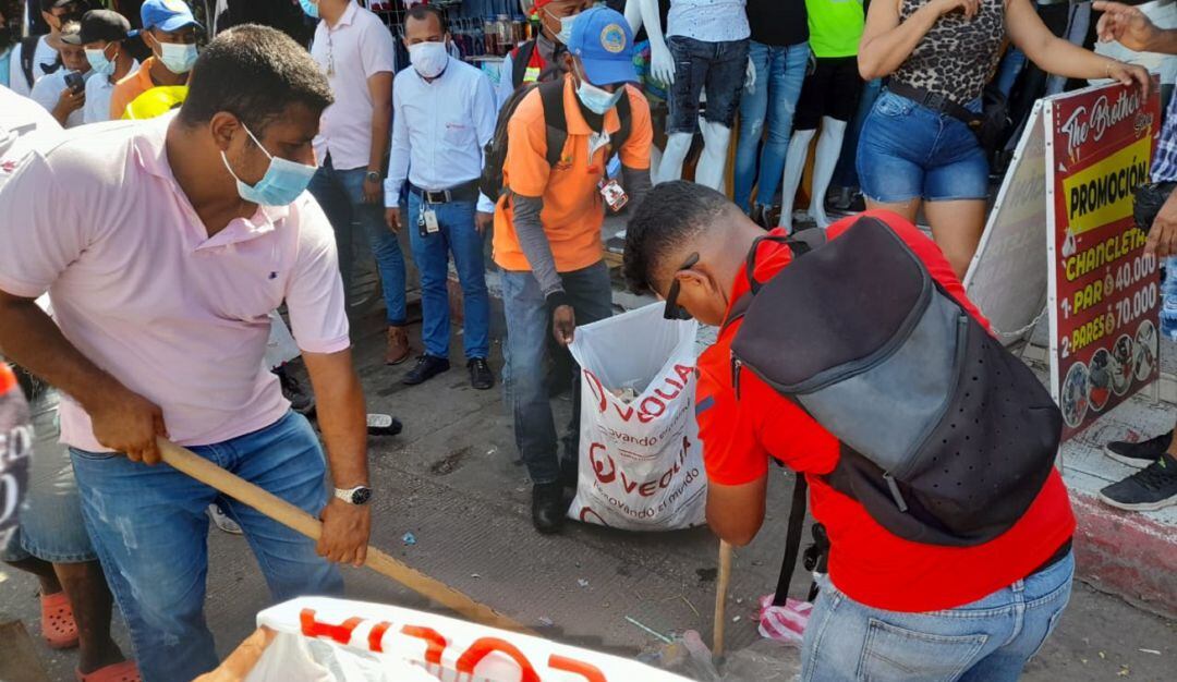 El objetivo de esta iniciativa es realizar una limpieza integral sobre toda la avenida Pedro de Heredia hasta el CAI de la plaza de abastos