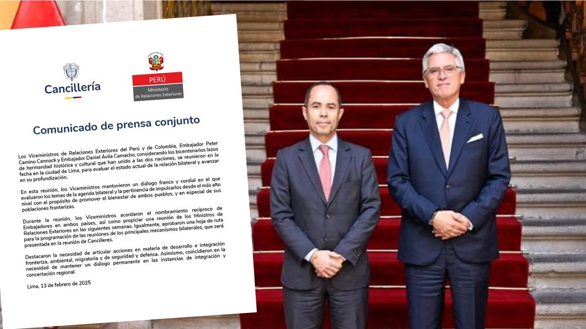 Colombia y Perú volverán a nombrar embajadores tras 3 años de roces diplomáticos