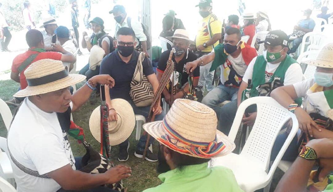 Encentro inicial de la Minga Indígena Nacional.